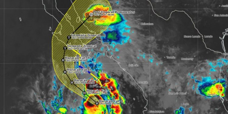 Huracán ‘Lorena’ se intensifica: conoce su trayectoria y las zonas más afectadas en México