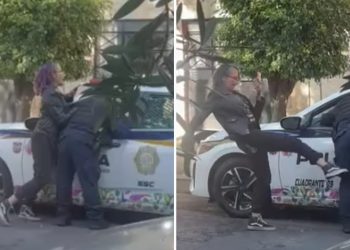 Arrestan a ‘Lady Patadas’ tras escándalo en Benito Juárez