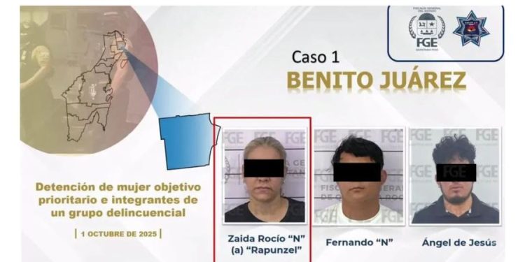 Detienen a “La Rapunzel”, líder de drogas en bares de Cancún