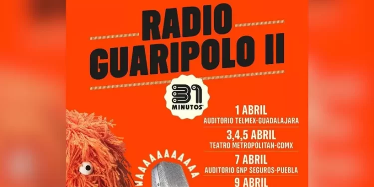 31 Minutos anuncia presentación en Cancún como parte de su tour 2026