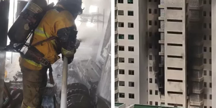 Incendio en Maioris Towers moviliza a bomberos en Puerto Cancún