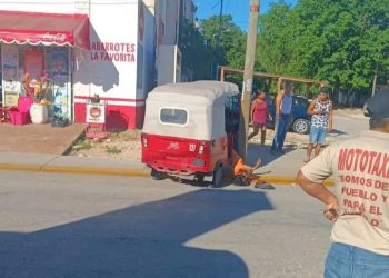 Mototaxista herido por sicarios en Paraíso Maya de Cancún