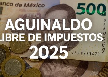 Trabajadores mexicanos recibiendo su aguinaldo completo sin descuento de impuestos