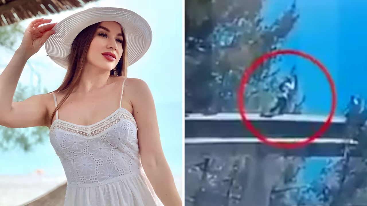 Arina Glazunova influencer caída paso subterráneo Tiflis