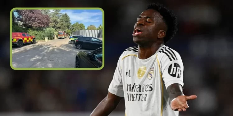 Casa de Vinicius Jr se incendia en Madrid; sin víctimas