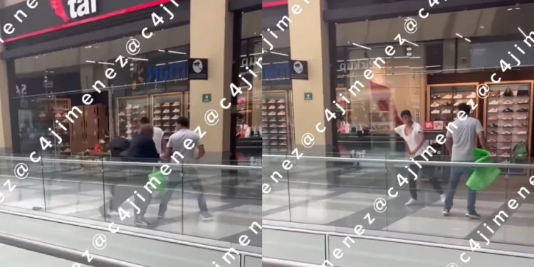 Violencia en Patio Santa Fe: ladrones atacan a policías al ser atrapados
