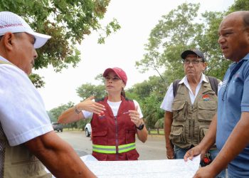 Ana Paty Peralta reporta un 50% de avance en la repavimentación de la avenida Kabah