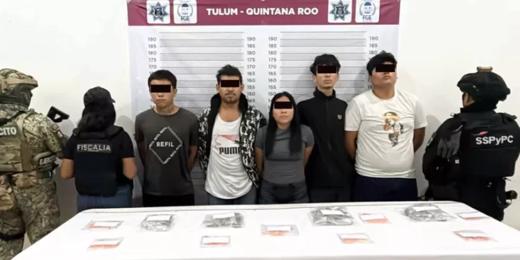 Detienen a cinco por narcomenudeo en Tulum; un menor entre los capturados