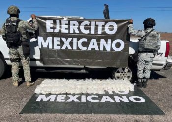 Aseguran casi 200 kilos de metanfetamina en Sonora durante operativo federal