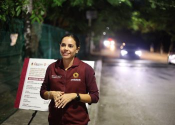 Ana Paty Peralta impulsa obra de seguridad peatonal en SM 77