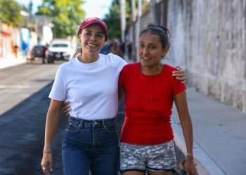 Avanza la transformación de la Calle 36 en la SM 103 bajo la supervisión de Ana Paty Peralta