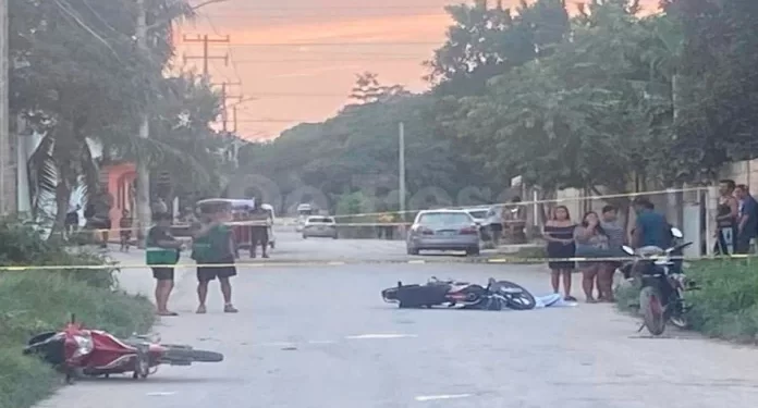 Muere motociclista tras choque con otra unidad en Alfredo V. Bonfil
