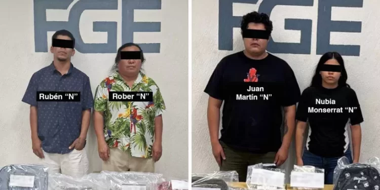 Aseguran a cuatro implicados en narcomenudeo en Playa del Carmen
