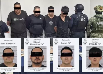 Autoridades capturan a “El Dumbo” y tres presuntos miembros del CJNG en Cozumel