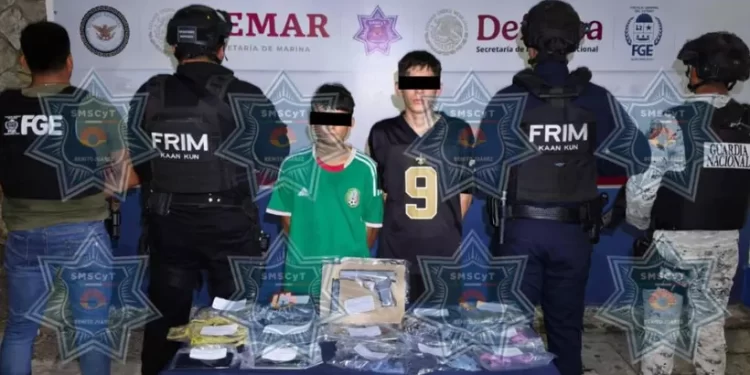Caen dos implicados en secuestro y narcomenudeo en Valle Verde de Cancún
