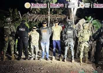 Detienen en Apatzingán a tres presuntos extorsionadores de limoneros