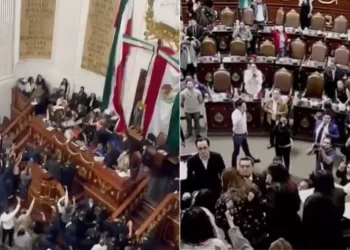 Se registra riña en el Congreso de la CDMX durante debate por el Instituto de Transparencia