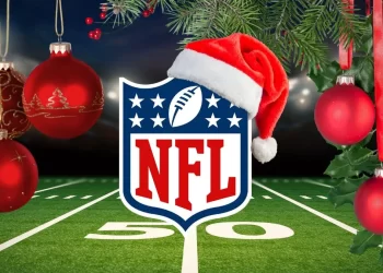 Familias viendo partidos de la NFL en Navidad.