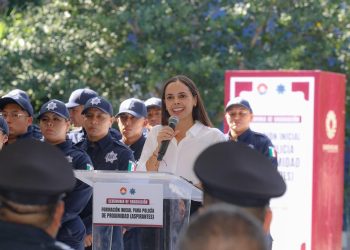 Seguimos fortaleciendo la transformación policial en Cancún: Ana Paty Peralta