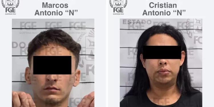 Detienen a dos presuntos extorsionadores por quema de vehículos en Playa del Carmen