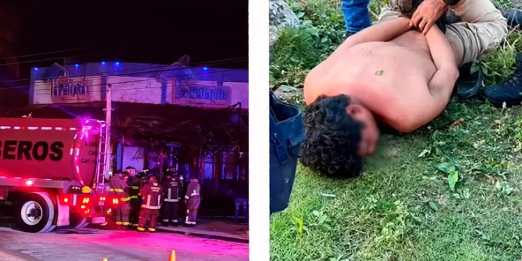 Detienen a presunto responsable del incendio en La Palapita Kabah