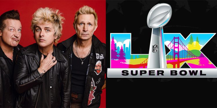 Green Day encabezará el show de apertura del Super Bowl LX