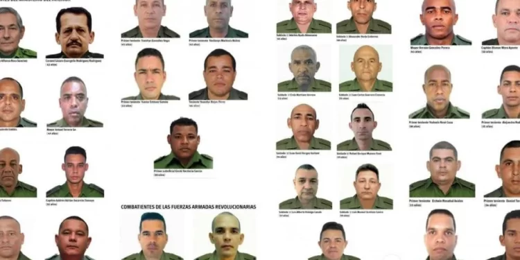 Revelan identidades de los 32 militares cubanos muertos tras captura de Maduro
