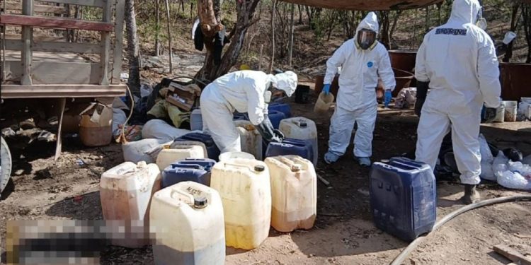 Tres laboratorios clandestinos en México desmantelados con toneladas de droga