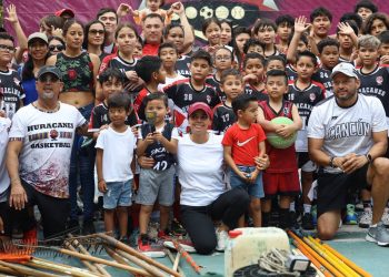 Ana Paty Peralta refuerza espacios deportivos en Cancún