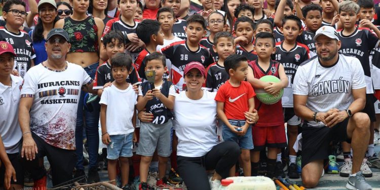 Ana Paty Peralta refuerza espacios deportivos en Cancún