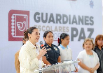 Estudiantes asumen rol de Guardianes Escolares por la Paz: Ana Paty Peralta