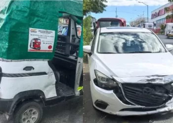 Choque entre auto y mototaxi deja tres lesionados en Puerto Morelos