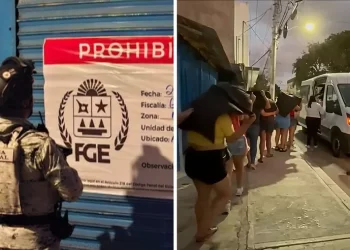 Rescatan a 18 mujeres tras cateo en bar de Playa del Carmen