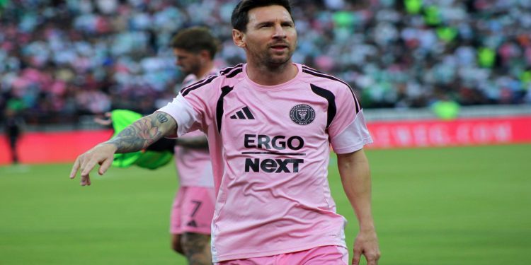 Lionel Messi celebrando gol previo a alcanzar los 900 goles en 2026