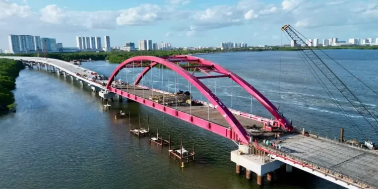 Puente Nichupté de Cancún abriría en marzo o abril de 2026