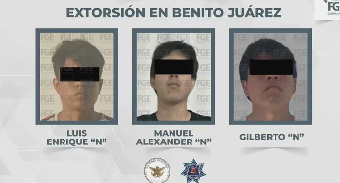 Caen jóvenes extorsionadores que amenazaban tienda con balas en Cancún