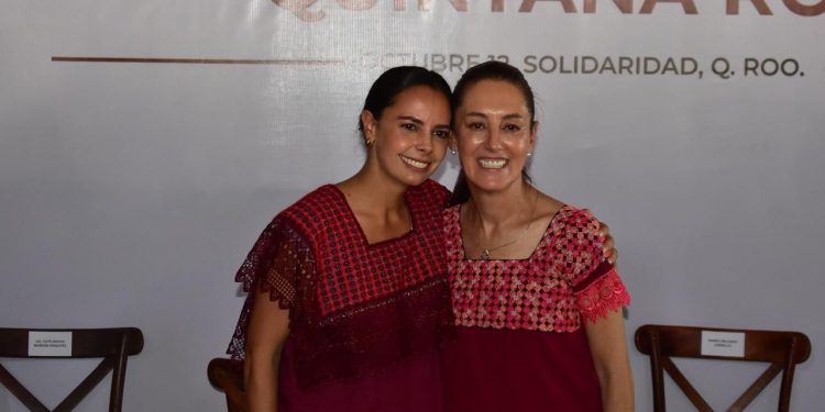 Ana Paty Peralta y Claudia Sheinbaum impulsan reconstrucción de paz