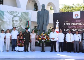 Exalta Ana Paty Peralta el legado de Benito Juárez García