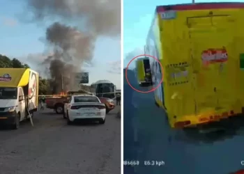 Conductor detenido tras accidente en Akumal en carretera federal 307