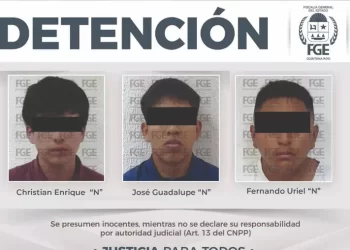 FGE captura a tres presuntos integrantes de célula delictiva en Cozumel por narcomenudeo