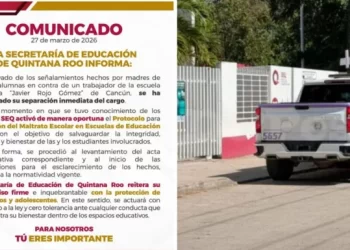 SEQ separa de su cargo a maestro de secundaria en Cancún tras denuncias