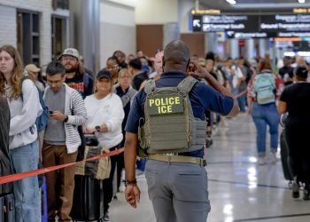 Despliegan agentes de ICE en aeropuertos de EE.UU. ante crisis por falta de personal