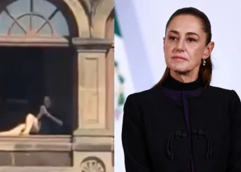 Sheinbaum confirma que mujer tomó el sol desde ventana de Palacio Nacional