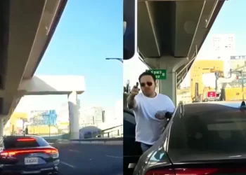 Conductor dispara contra camioneta tras pleito vial en Santa Fe | VIDEO