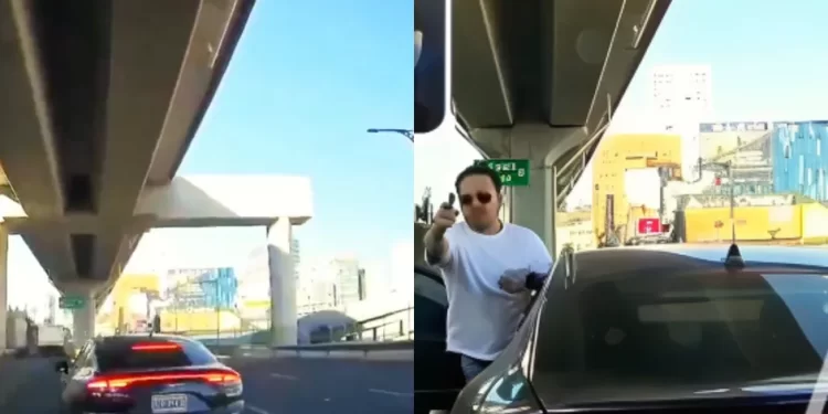 Conductor dispara contra camioneta tras pleito vial en Santa Fe | VIDEO
