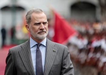 Rey Felipe VI durante su visita a la exposición sobre México indígena en Madrid