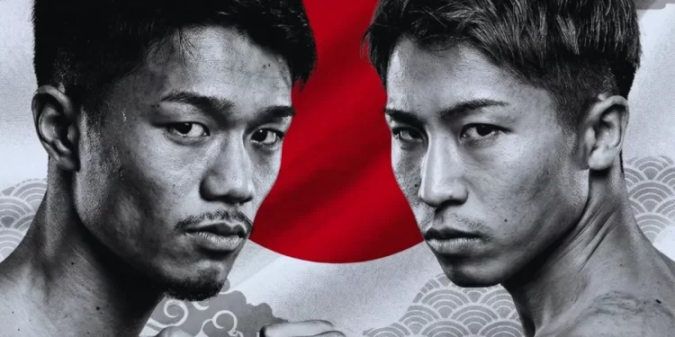 Naoya Inoue y Junto Nakatani durante el anuncio de su pelea en el Tokyo Dome