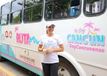 Ana Paty Peralta impulsa traslados gratuitos con Ruta Mar en Cancún