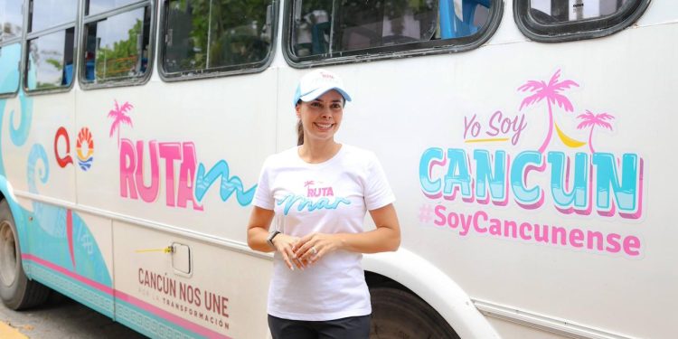 Ana Paty Peralta impulsa traslados gratuitos con Ruta Mar en Cancún