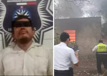 Arrestan a hombre por incendiar vivienda en Isla Mujeres